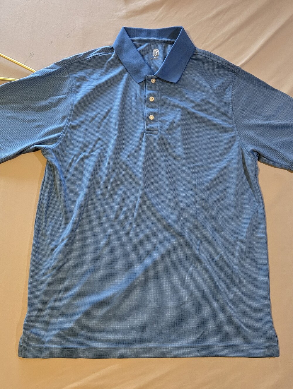 PGA Tour Blue Men's Polo Shirt - Classic Short Sleeve